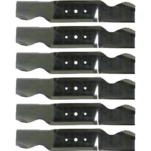 Cuchilla para cortacésped XHT de repuesto con muescas de alta elevación (6 unidades) para cortacésped Mtd/Cub Cadet/blanco 942-0480 | 16.25 pulgadas