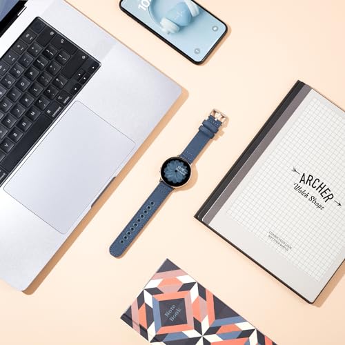 Archer Watch Straps - Canvas Quick Release Watch Bands (Classic Denim Blue, 18mm)