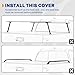 Soft Quad-Fold Truck Bed Tonneau Cover Fit for Chevy Silverado/GMC Sierra 2500 3500 HD 2020 2021 2022 2023 2024 2025, with 6.9 ft Bed Without Multi-Flex Tailgate