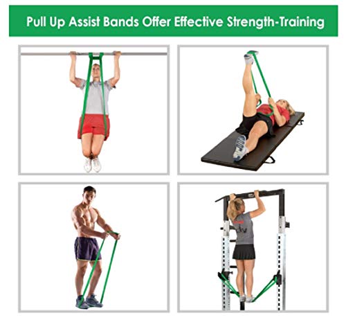 Image of Resistance Loop Bands Set of 4 (Light, Medium, Heavy, X-Heavy) - Premium Latex Exercise Bands for Yoga, Workout, Strength Training, Home Gym Fitness Bands for Men & Women