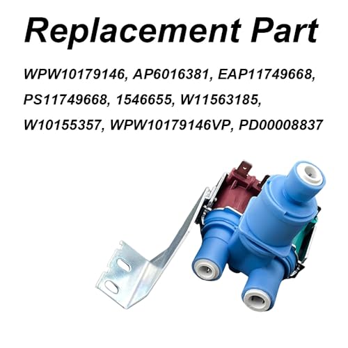 Plus de glaçons ? Électrovanne W10179146 compatible Kenmore et Whirlpool