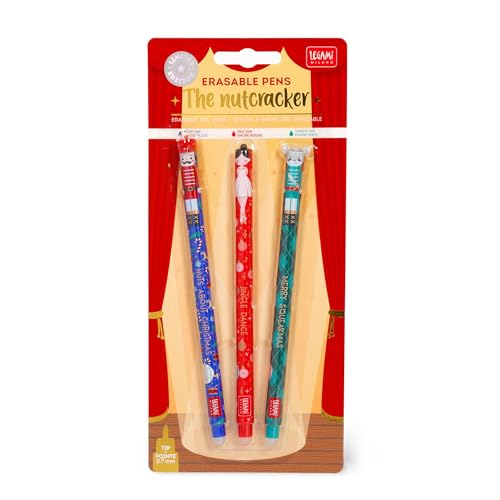 Set de 3 bolígrafos gel borrables Legami edición Navidad miniatura 7