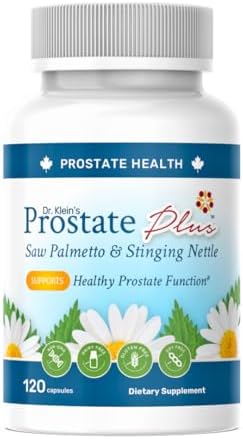 Prostate Plus Supplement for Men – Prostate Health Supplement for Night Time & Daytime Urination – Saw Palmetto for Men – Stinging Nettle Root Extract Capsules with Chamomile – 120 Capsules, 1 Pack