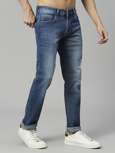 Image of Thomas Scott Men's Regular Fit Mid Rise Mid-Rise Stretchable Jeans