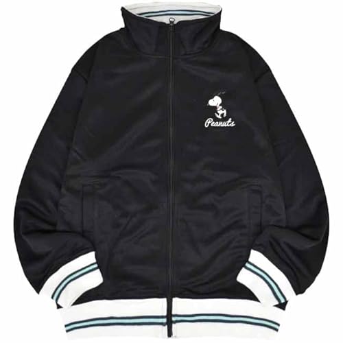 [ヨシダユウ] スヌーピー ライン ジャージ ジャケット 長袖 アウター 刺繍 スポーツ SNOOPY PEANUTS