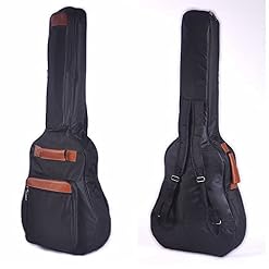 Housse pour guitare acoustique – 101,6 cm d’épaisseur – Double bandoulière rembourrée – Tissu Oxford – Imperméable – Sac… - Les Beatles, Paul McCartney, John Lennon, RIngo Starr, George Harrison