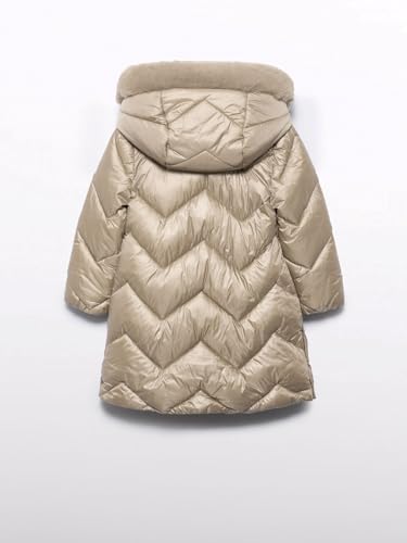 Abel & Lula Padded long coat for Girls Beige maza2