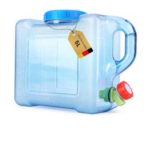 Umikk 5L~22L Camping Wasserkanister, Wasserbehälter mit Hahn,...