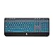 Cosmos Aqua Blue Premium Silicone Keyboard Cover Skin Case Protector Compatible with Logitech Wireless Keyboard MK520 & MK520r