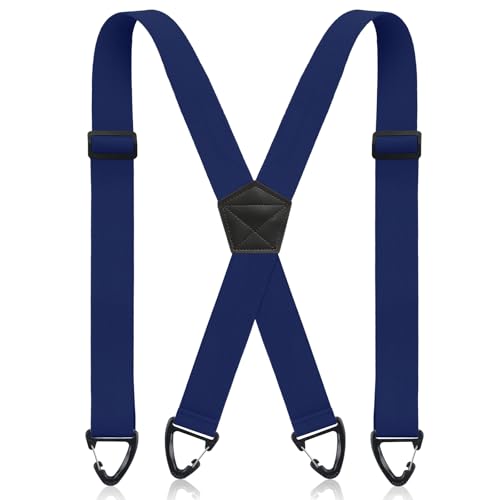 Image of Sintege X Back Hidden Suspender 1.5 Inches Under Clothing Heavy Duty Work Suspenders for Men Women