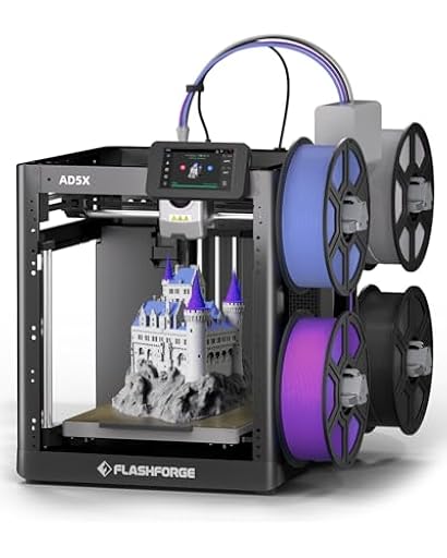 FLASHFORGE AD5X – Impresora 3D Multicolor 4 Colores con IFS, Nivelación Automática, Velocidad Máxima 600 mm/s, Boquilla 300°C, Formato de Impresión 220x220x220mm – FDM (AD5X) | Ya disponible en tu tienda friki favorita! En mundofriki.es!