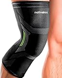 NativoDex Rodillera Menisco y Ligamento de Compresión Antideslizante – Rodillera Estabilizadora Ortopédica Deportiva para Artrosis y Tendinitis – Hombre y Mujer