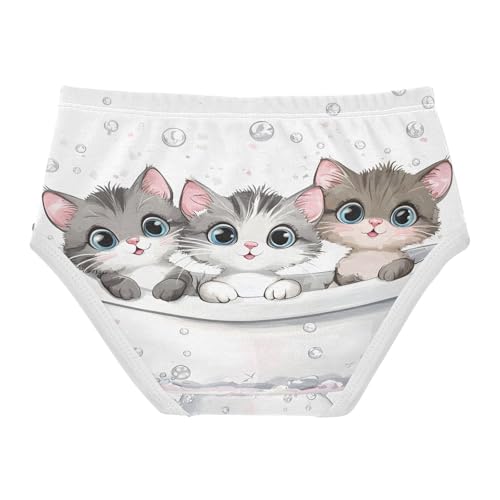 Cute Three Cats Bathtub Toddler Girls's Underwear 2T 202b88312
