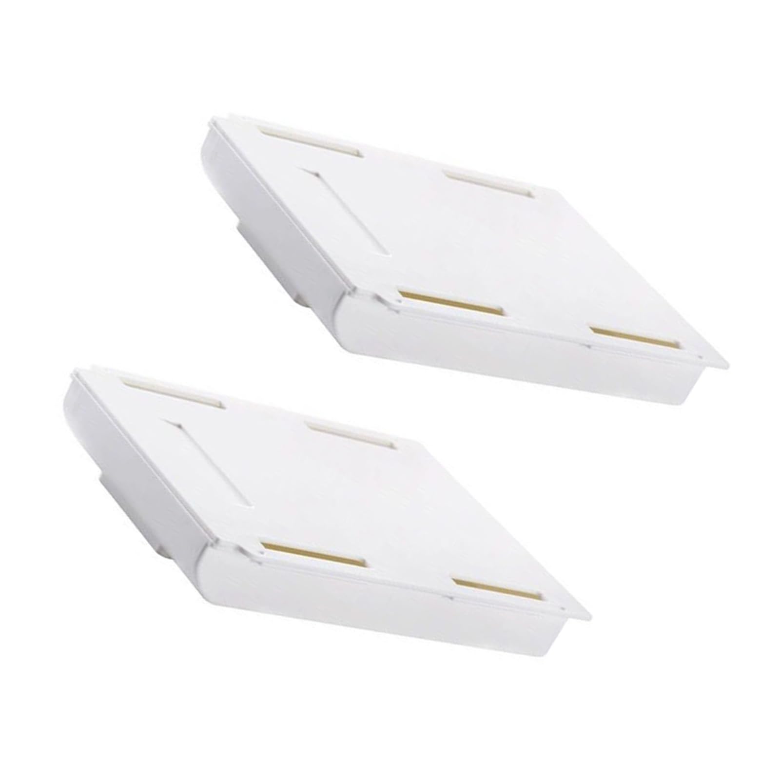 Msioytog Drillless Adhesive Mount Concealed Storage Box Under Table for Home Organization Solution Drillless Adhesive Drawer