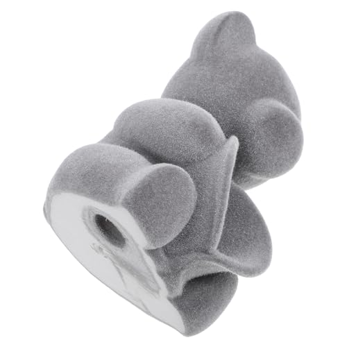 DOITOOL Figura Pequeña de Oso Sentado de Fieltro Adorno Decorativo para Hogar y Oficina Soporte para Flores Preservadas Estatua DIY para Sala Dormitorio o Obsequio Especial
