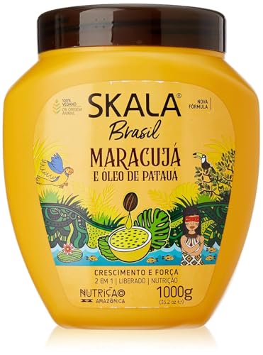 NEW VERSION! Extra Large Size SKALA Hair Type 3ABC - Maracuja - Hydrate Curls, Eliminate Anti Frizz, For Curly Hair 2-IN-1 Conditioning Treatment & Cream to Comb.