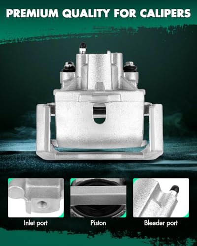 Image of SCITOO Rear Right Brake Caliper With Bracket 18-B4836 Compatible For Chrysler Aspen 2007-2009 For Dodge For Durango 2003-2009 For Dodge Ram 1500 2002-2010 For Ram 1500 2011-2018