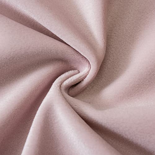 Image of JUSPURBET 16x16 Decorative Velvet Throw Pillow Covers Cases Set of 2,Pink | Modern Soft Cushion Covers with Hidden Zipper for Couch Sofa Bed Living Room Bedroom Home Decor