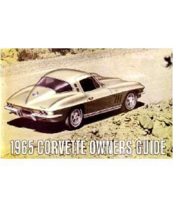 Manual del propietario del Chevrolet Corvette 1965 Guía de usuario Referencia Operador Libro Fusibles