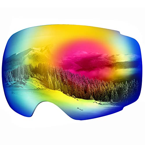 OutdoorMaster Ski Goggles PRO Replacement Lens - 20+ Choices (VLT 15% Colorful Lens)