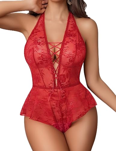 Women's Lingerie Halter Teddy - image 1