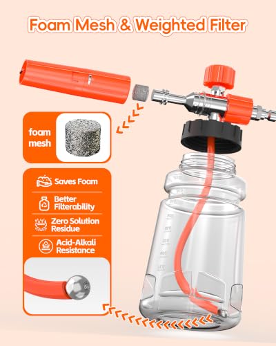 Image of 1L Wide Mouth Foam Cannon for Pressure Washer