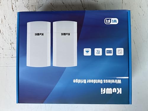 KuWFi Outdoor Wireless Bridge, 300Mbps WiFi Bridge,Indoor&Outdoor Point to Point Wireless Bridge Support 1KM Long Distance for Starlink Router, CCTV&Surveillance Camera, Ideal for Garden,Farm - Image 10
