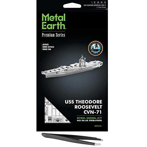 Puzzle métal 3D USS Theodore Roosevelt CVN-71 Fascinations cadeau pour passionné