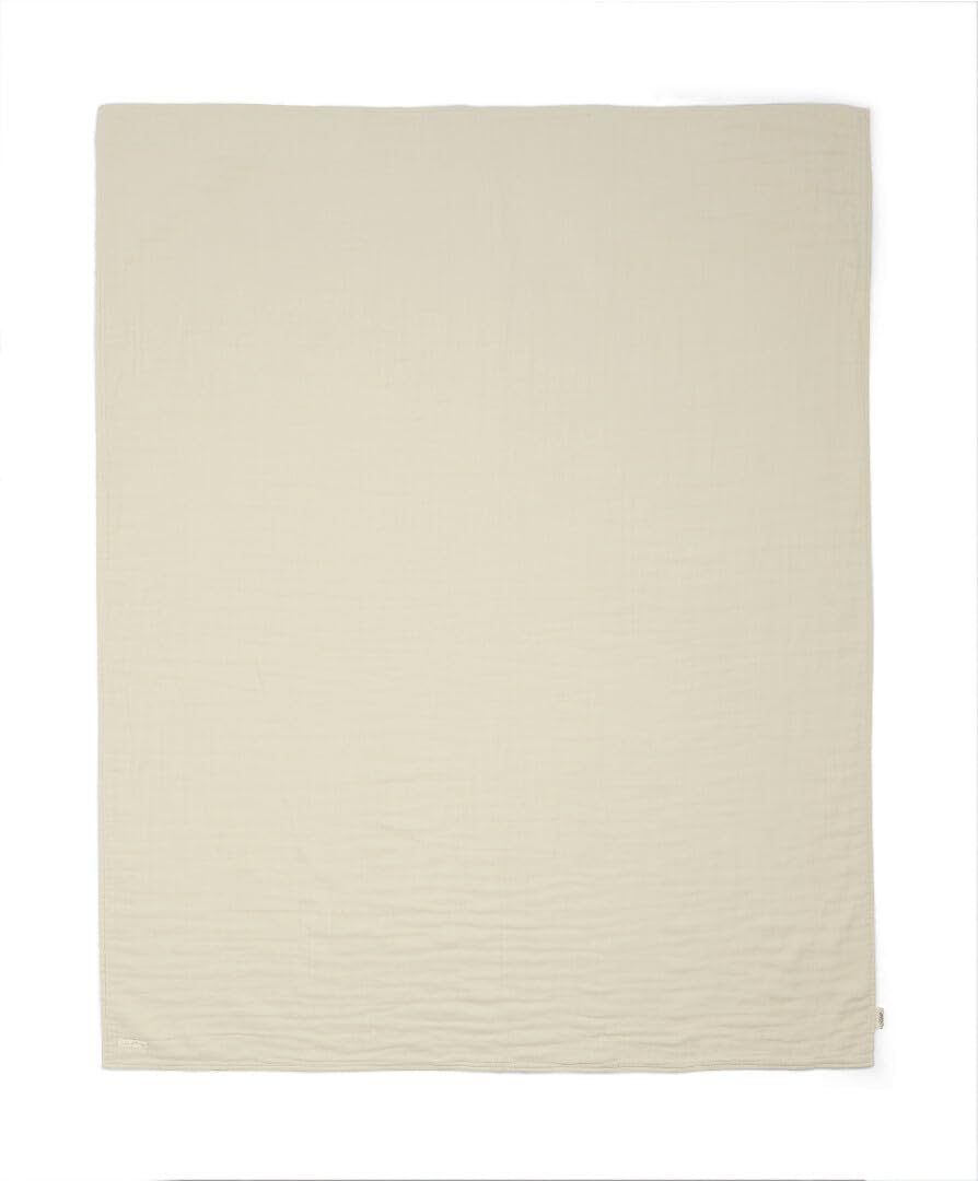 Mamas & Papas Muslin Blanket, Welcome to the World, Linen