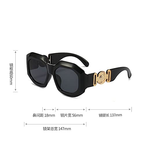 Sunglasses Lady Shades Vintage Wide Frame Sun Glasses For Women Tinted Glasses UV4002