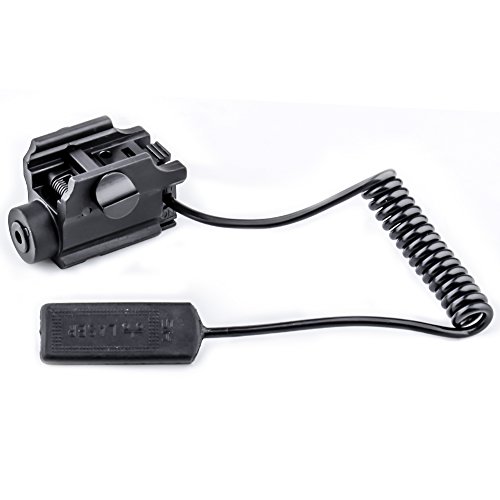 MCCC 650nm Red Laser Sight Red Dot Sight for Pistols Rail Mounted with Remote Pressure Switch