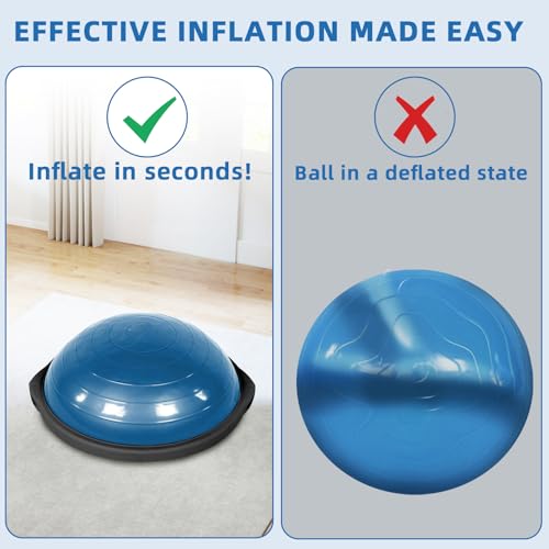 image for KEUYE Ball Pump Compatible with Bosu for Balloons,Yoga Ball,Manual Han