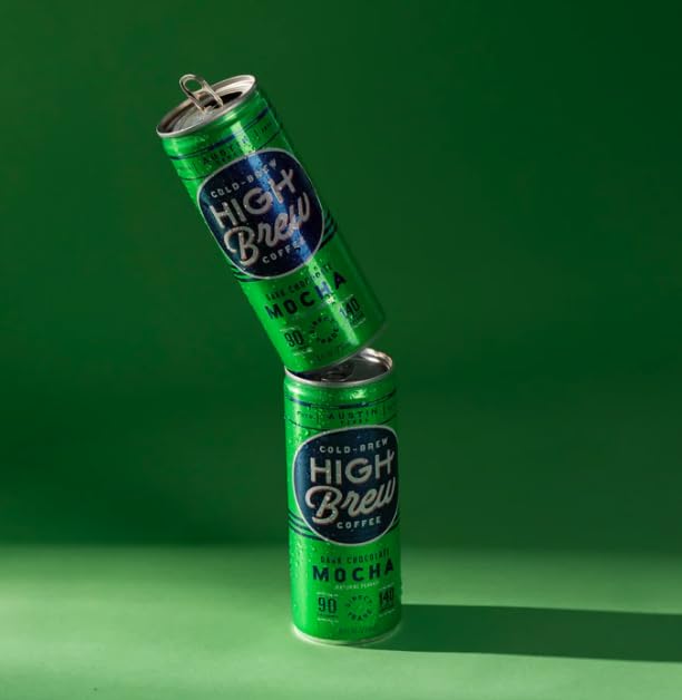 High Brew Coffee, Cold Brew Coffee, Dark Chocolate Mocha, 8 Fl Oz, Ready-To-Drink (Pack of 12)