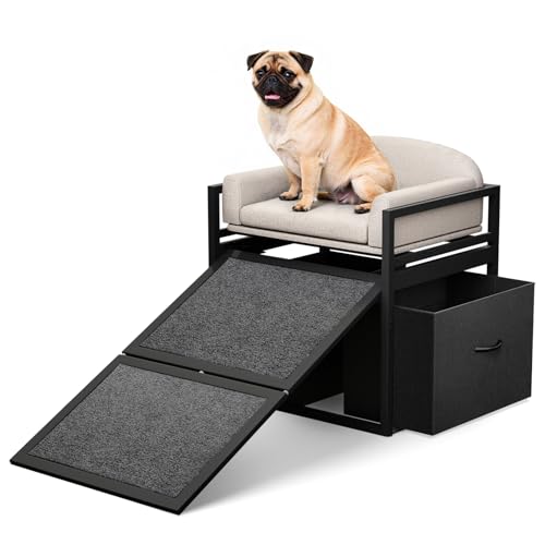 Clioran Dog Ramp with Storage