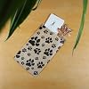 N'icePackaging 100 Bags/Pack of our Decorative Flat Paper Gift Bags - Paw-Print Pattern on Brown or White Kraft Bags - for Sales/Treats/Parties Cookies/Gifts (Kraft, 4 x 6)