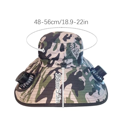 Sombrero con ventilador solar recargable USB que refresca tus rutas de montaña 2