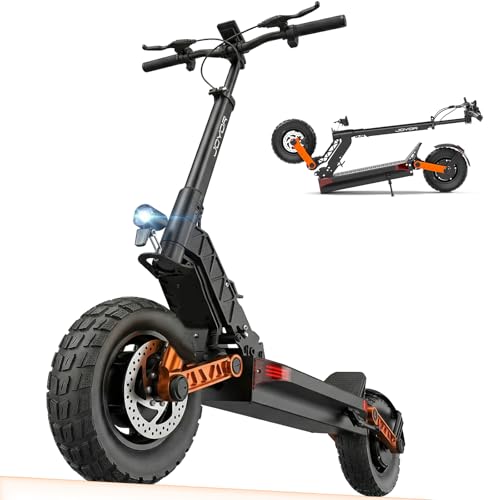 Image of JOYOR Electric Scooter for Adults, 2000W Dual Motor Max Speed 37 MPH & Up to 47 Miles, 60V 18Ah Large Capacity Battery 10 inch Off Road Tire E-Scooter, Dual Hydraulic Brakes & 4 Shock Absorbers