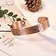 Jeracol Kupfer-Armband Männer und Frauen, 99% Reines Kupfer mit 6 Magneten,verstellbare Magnetarmband mit Schmuck-Geschenkbox