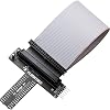 whiteeeen GPIO Breakout Expansion Board T-Type GPIO Adapter + 40 Pin Flat Ribbon Cable (8) Compatible with Raspberry Pi 5/4/3/2/1/Zero
