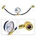 Automotive R134A AC Re-frigerant Recharge Kit with Pressure Gauge Hose for Car Vehicle Air Conditioning System Maintenance