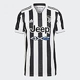 adidas Herren Juventus Turin, seizoen 2021/22, speeluitrusting thuisshirt Trikot, Weiß / Schwarz, S EU