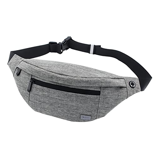 Large Crossbody Fanny Pack with 4-Zipper Pockets,Gifts for Enjoy Sports Festival Workout Traveling Hiking Running Casual Hands-Free Wallets Waist Pack Phone Bag Carrying All Phones