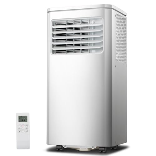 3-in-1 Portable AC Units Cools 350 Sq.Ft.,8000BTU Portable Air Conditioners Coolerwith Remote Control 24H Timer Sleep Mode,AC Unit for Indoor Use Bedroom Dorm