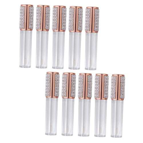 Tube de gloss vide Healvian en verre : lot de tubes pour lèvres DIY