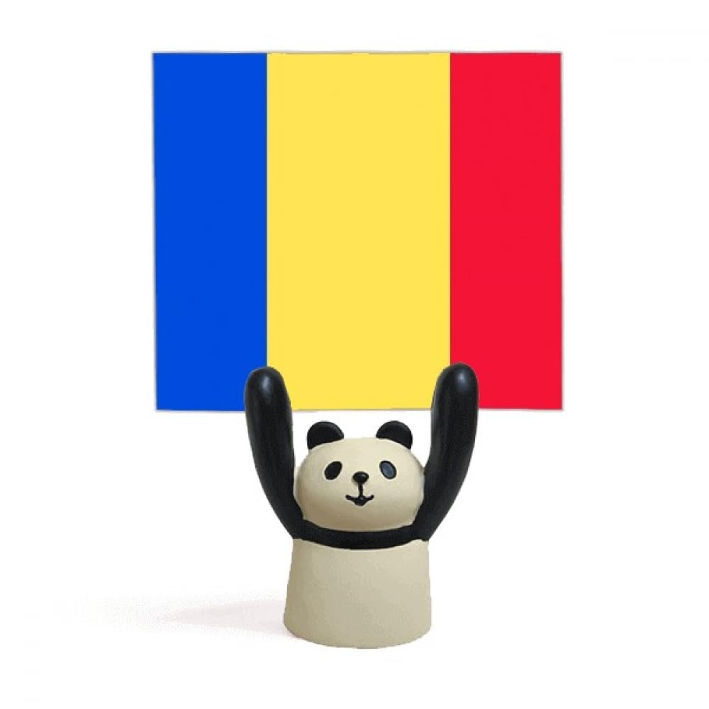 Drapeau Roumanie support mémo panda : fini le désordre sur votre bureau - 4