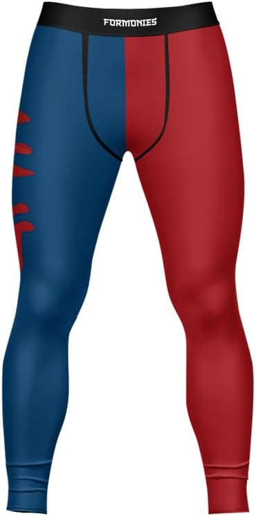 Samurai Men's MMA Spats Leggings Tights Jiu Jitsu BJJ No Gi Compression Leggings for Men