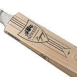 Newbery Legacy Pro Heritage Range Cricket Bat with Short Handle, Medium 2.10-2.12 Size, White/Black/Gold