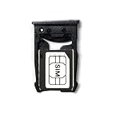 Replacement for Motorola Google Nexus 6 XT1100 XT1103 Sim Tray Sim Card Tray USA (Black)