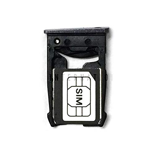 ePartSolution SIM Tray SIM Card Tray Holder Slot Compatible for Motorola Google Nexus 6 XT1100 USA (Black)