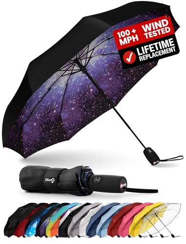 Repel Windproof Travel Umbrella - Compact & Withstands Winds...
